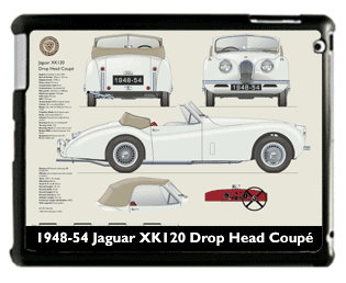 Jaguar XK120 DHC (wire wheels) 1948-54 Large Table Cover